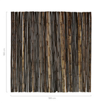 Bamboemat Large zwart 180x180cm