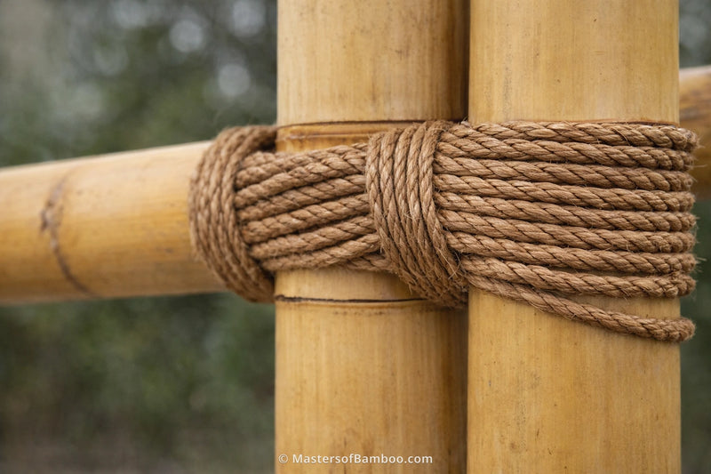 bamboepalen knopen met touw