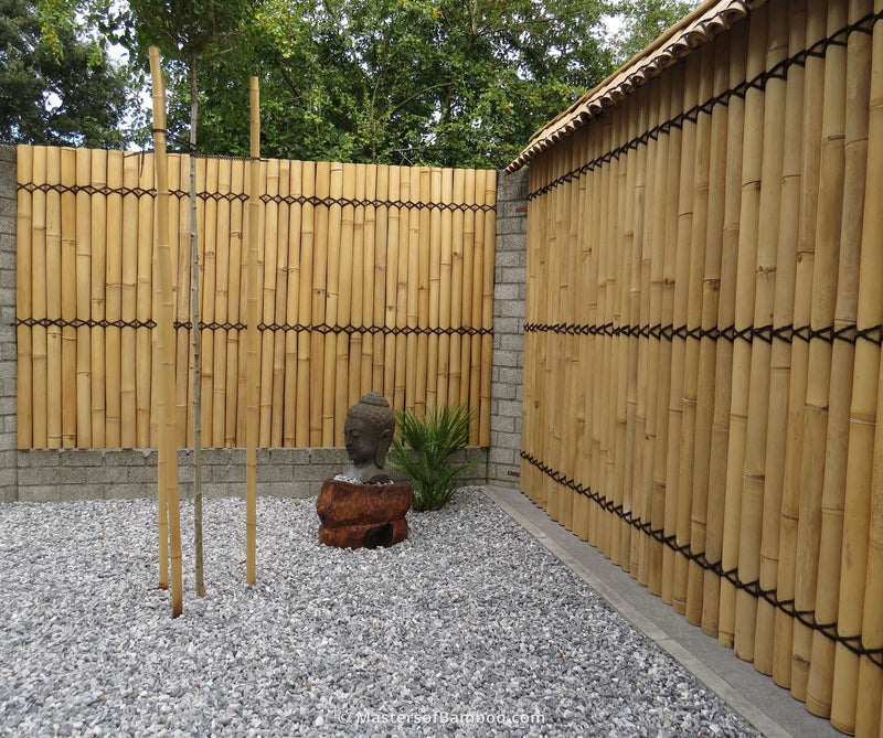 bamboescherm halfrond naturel Japanse tuin