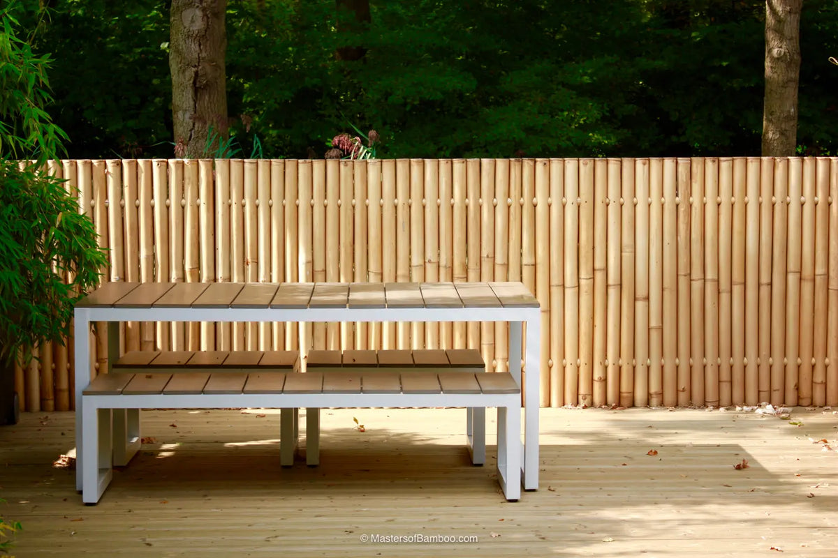 bamboescherm naturel tuinhek