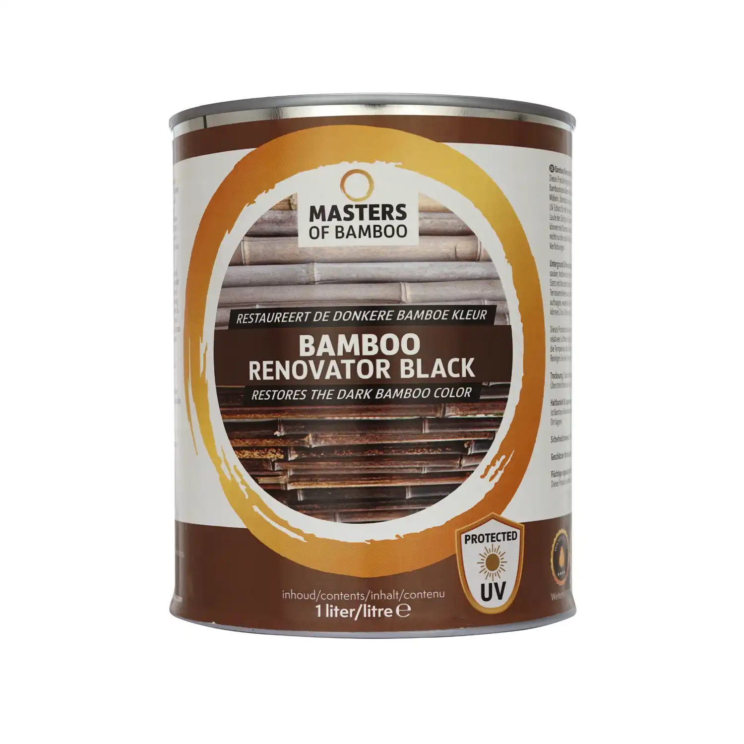 Bamboe Renovator Zwart 1 Liter Blik