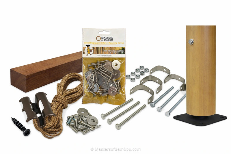 bevestigingsmaterialen voor bamboe producten