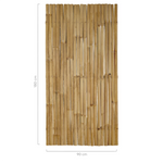 bamboe schutting budget 180cm naturel zonder touw voorkant