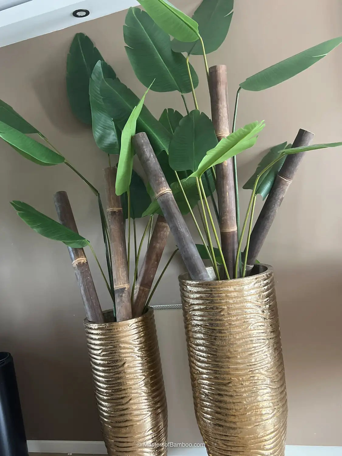 bamboepaal zwart als decoratie