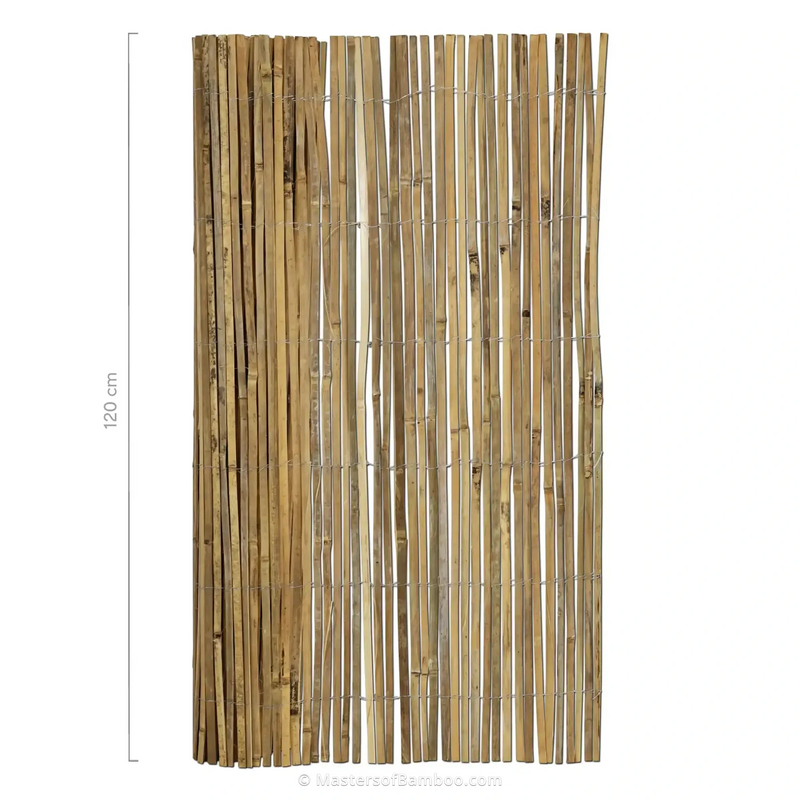 gespleten bamboemat op rol 500x120 cm