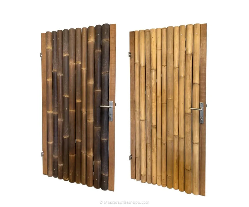 giant tuindeuren in naturel en zwart