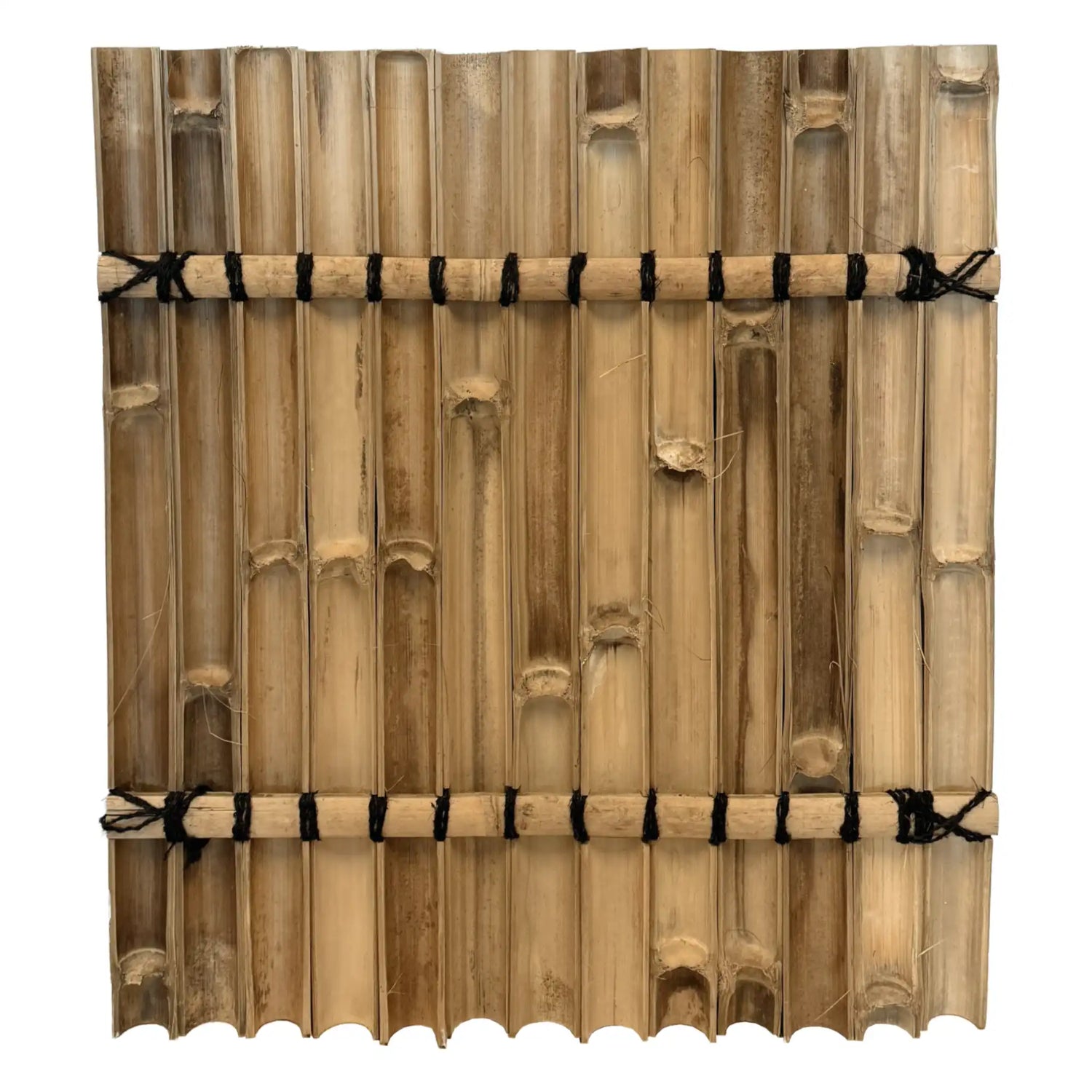 achterkant halfrond bamboscherm 100 cm hoog