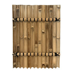 halfronde palen scherm bamboe naturel 120