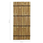 Bamboescherm Halfrond Naturel 90 x 200 cm