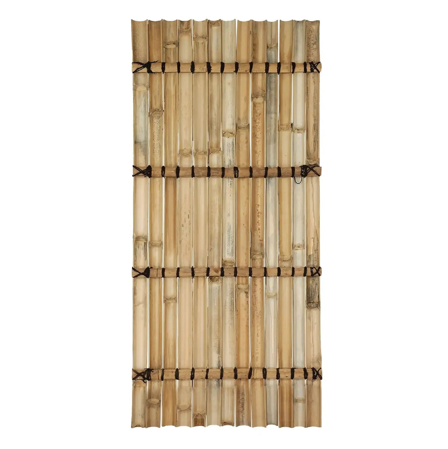 halfrond bamboe tuinscherm achterkant naturel