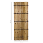Half-round Natural Bamboo Screen 90 x 240 cm