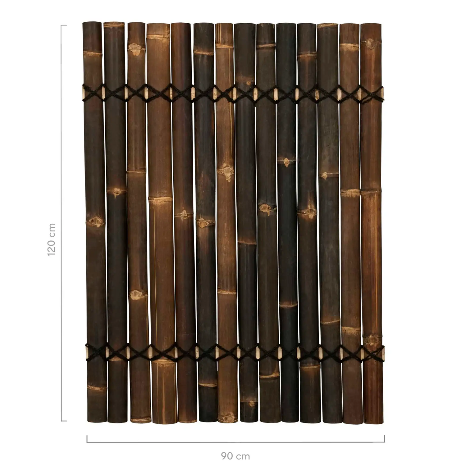 Halfrond zwart 120 hoog