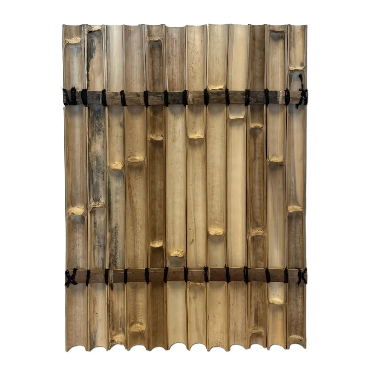 halfrond bamboeshcerm zwart 120 hoog achterkant