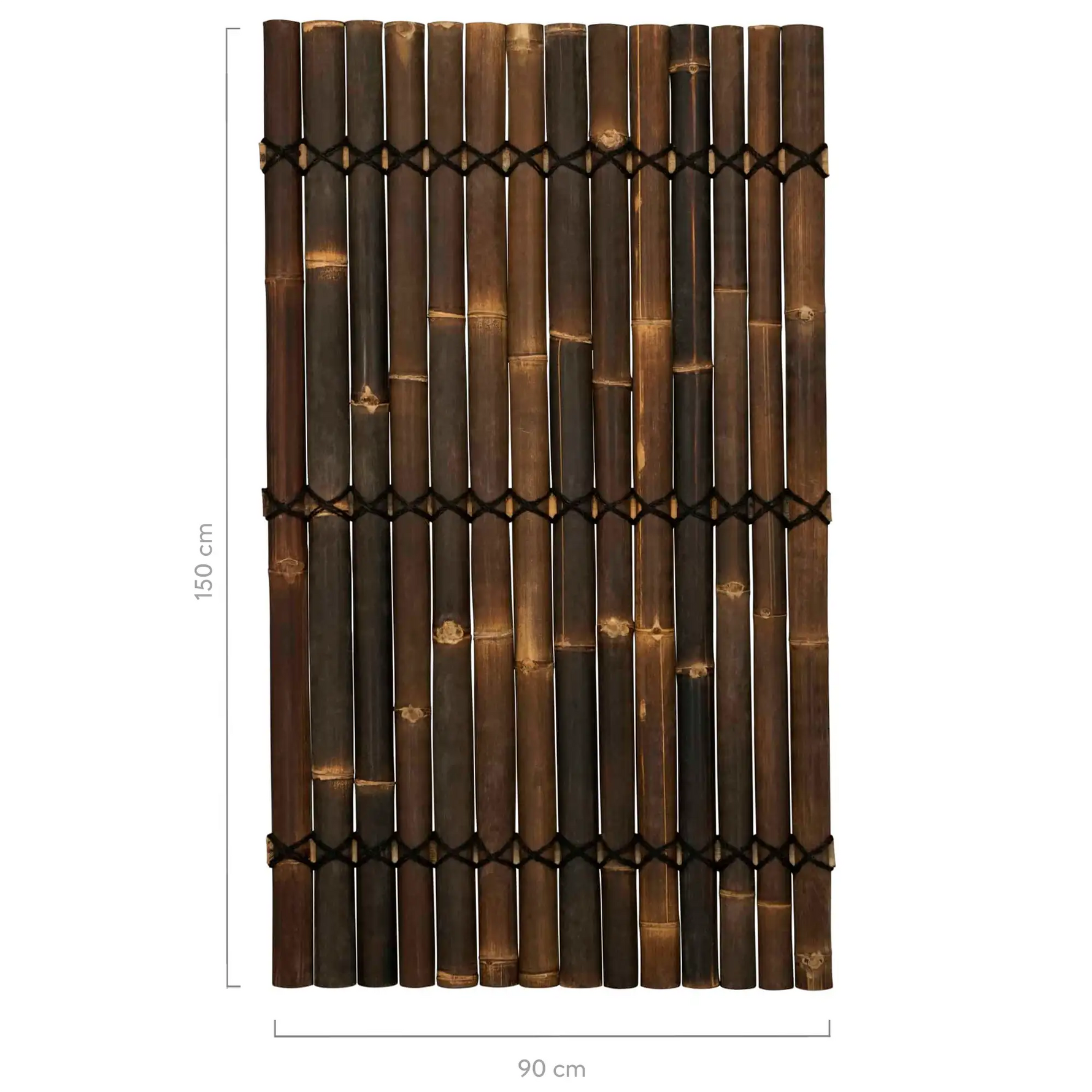 halfrond bamboescherm 150 hoog java