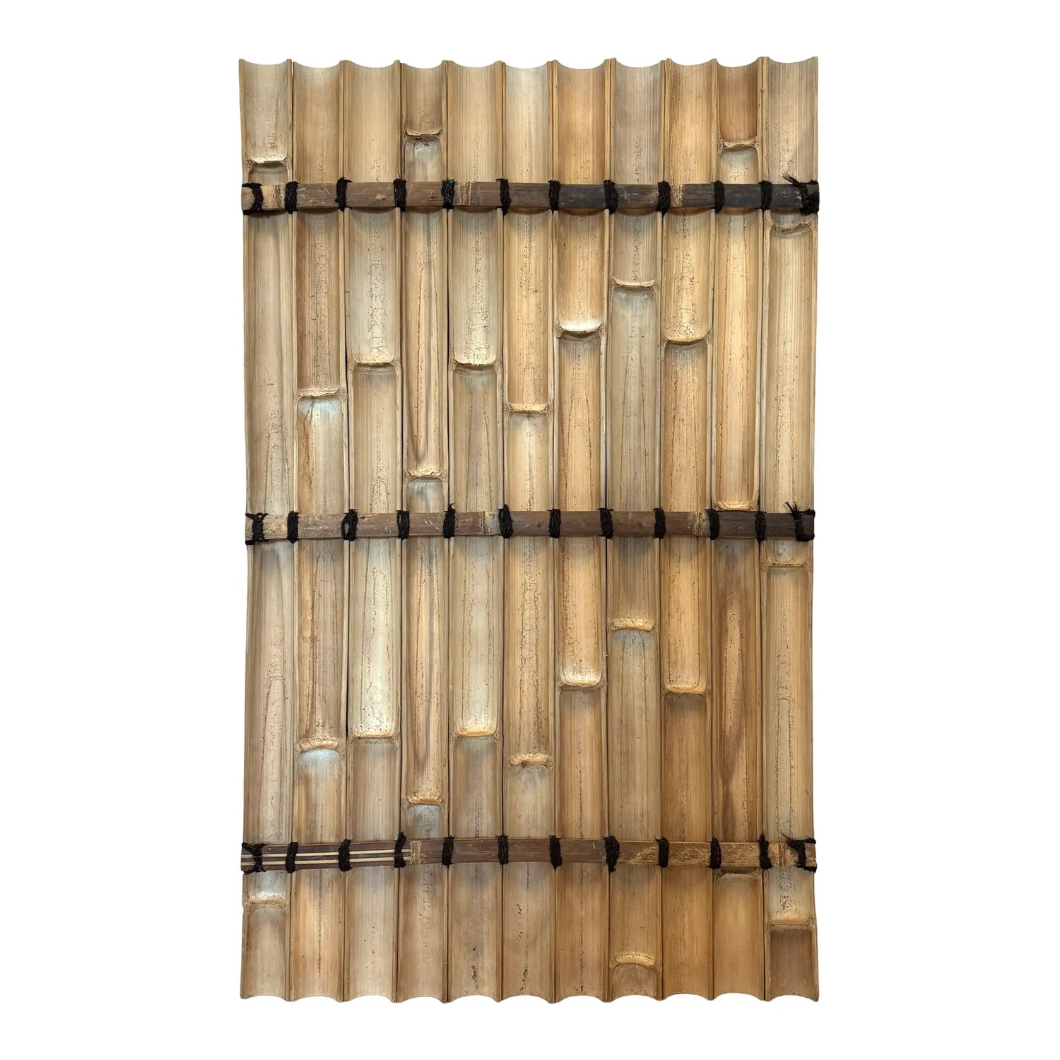 Bamboescherm Halfrond Zwart 90 x 150 cm