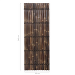 halfrond zwart bamboescherm 90 x 240 cm 1