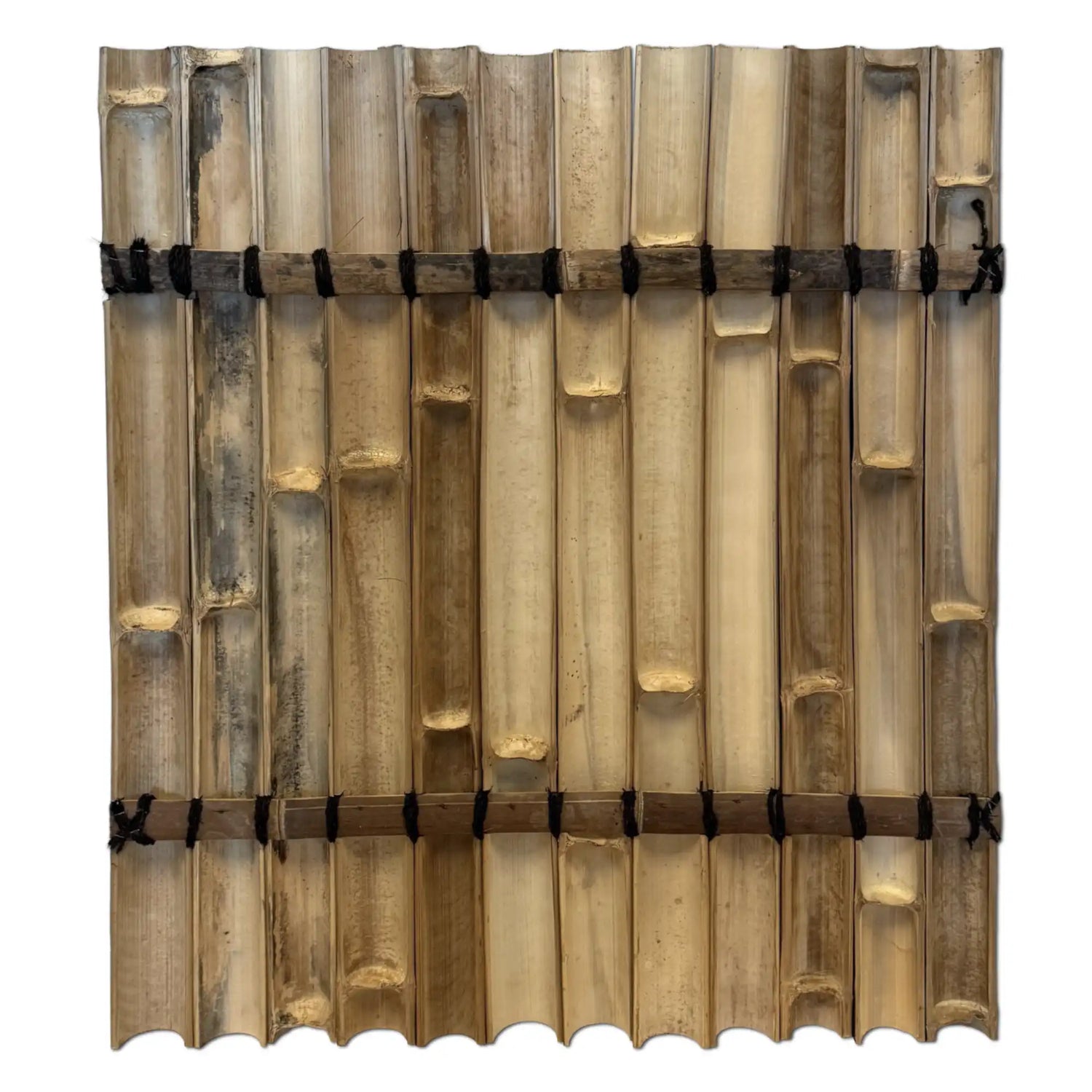 achterkant mooie bamboe schutting paneel halfrond