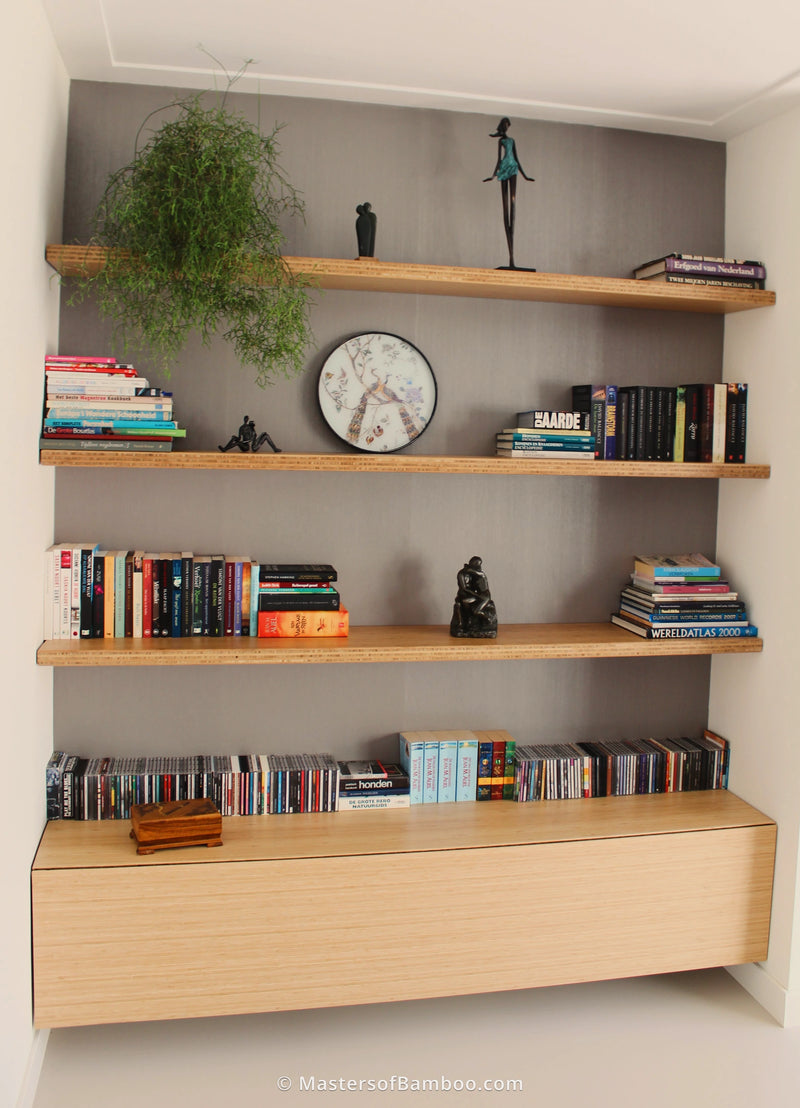 Kast gemaakt van bamboe platen