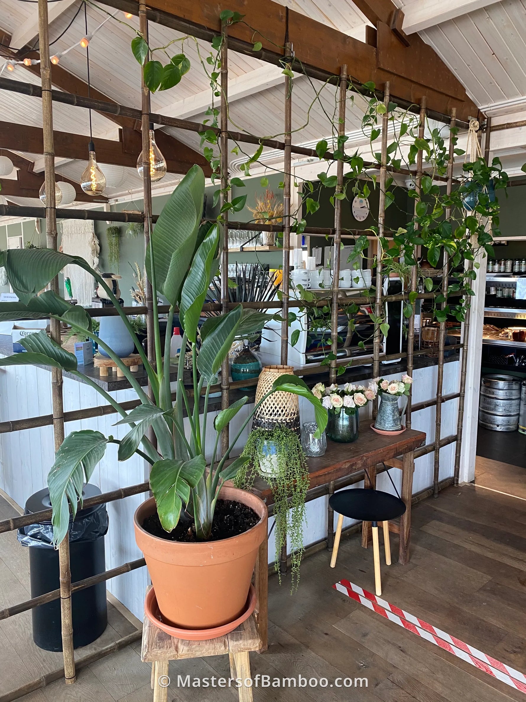 nigra bamboe interieur kamerscherm