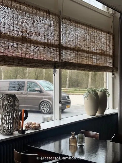 interieur rieten rolgordijn