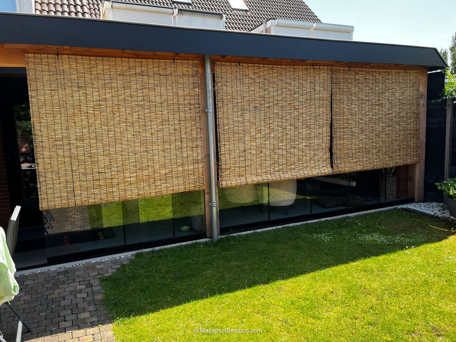 schaduwgordijn van riet