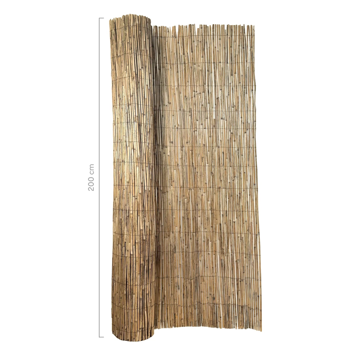 gespleten rietmat splitta 200cm hoog