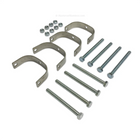 RVS Montageset voor Bamboe Schermen