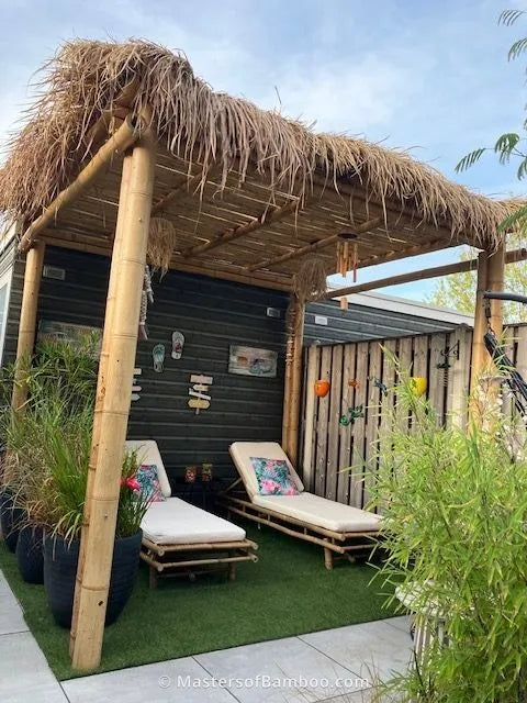 bamboe pergola tropische overkapping
