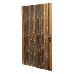 tuindeur bamboe budget zwart 200cm 