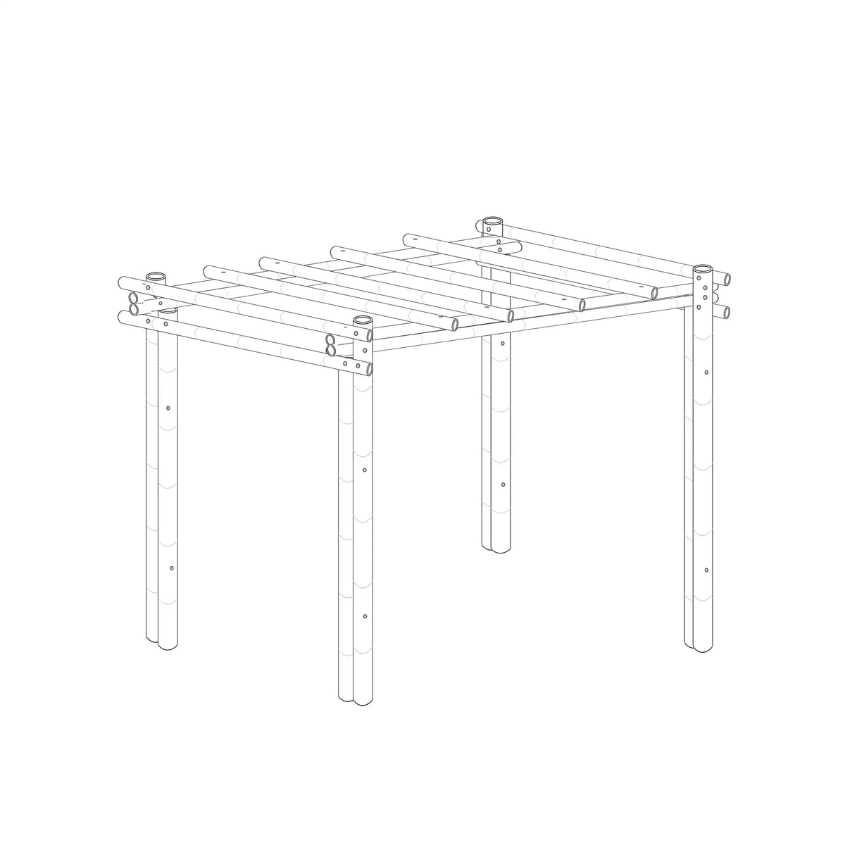 Guadua bamboe pergola calima 3x4