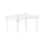 Bamboe pergola calima 3x6