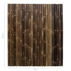 Bamboescherm Giant Zwart 180 x 200 cm