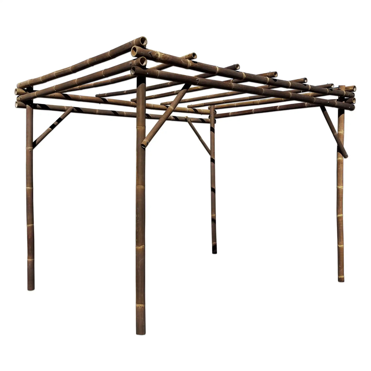 Bamboe pergola zwart Java